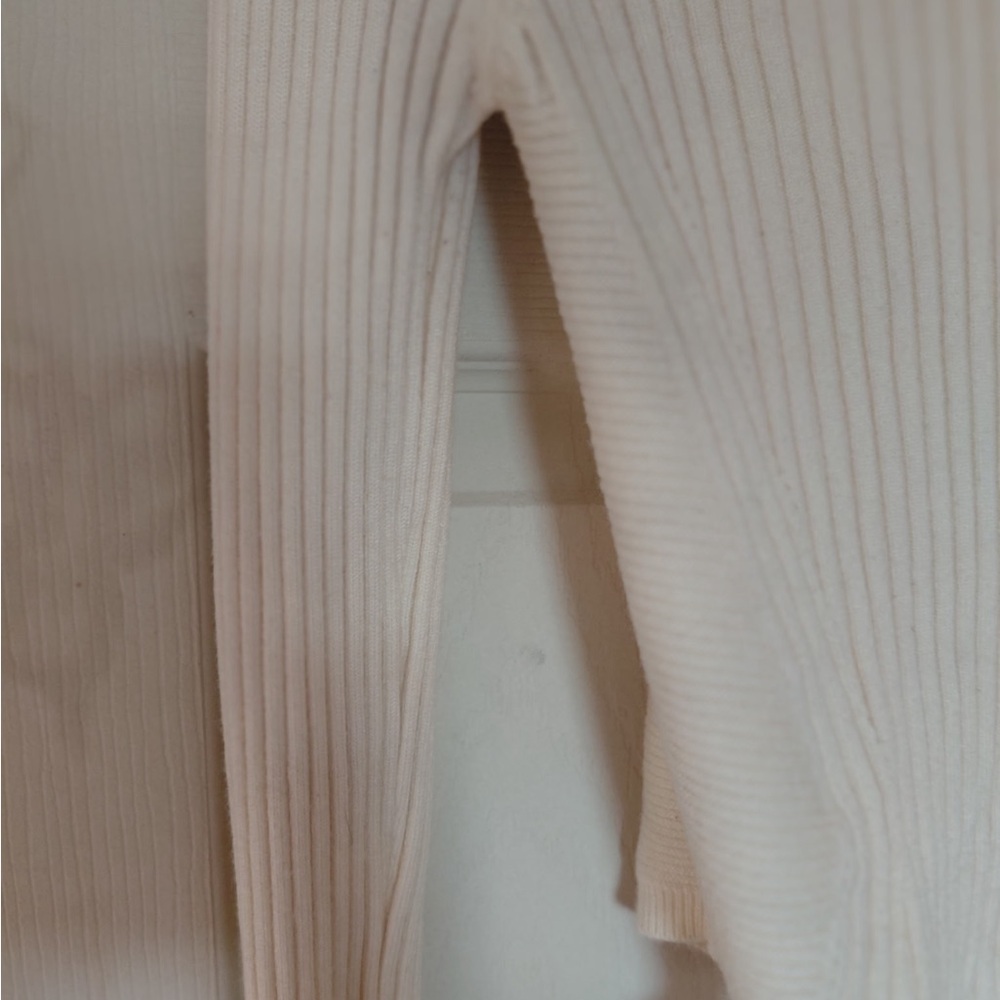 Cider Cream Ribbed Women's Sweater - Picture 2 of 2